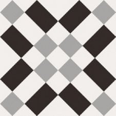 Patchwork B&W 02 20cm x 20cm Wall & Floor Tile