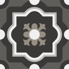 Patchwork B&W 04 20cm x 20cm Wall & Floor Tile