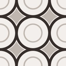 Patchwork B&W 05 20cm x 20cm Wall & Floor Tile