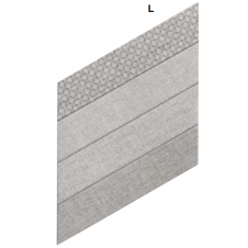 Diamond Fabric Chevron Grey Left