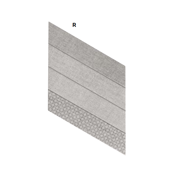 Realonda Diamond Fabric Chevron Grey Right