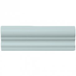 Retro Metro Mediterranean Blue Border (5cm x 15cm) Wall Tile