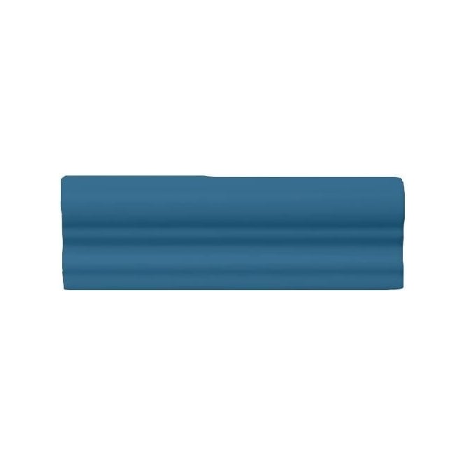 Retro Metro Ocean Blue Border (5cm x 15cm) Wall Tile