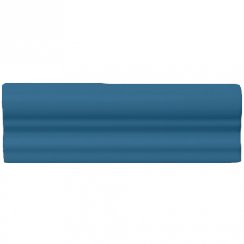 Retro Metro Ocean Blue Border (5cm x 15cm) Wall Tile