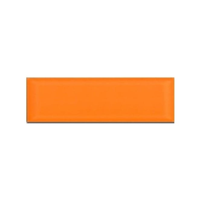 Ribesalbes Ceramica Metro Brick Gloss Orange 10cm x 30cm Wall Tile