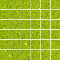Salalah Lime Gulfstone Quartz Mosaic (4.8cm x 4.8cm) 30cm x 30cm Wall Tile