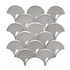 Shell Oatmeal Gloss 30.2cm x 31.5cm Wall Tile