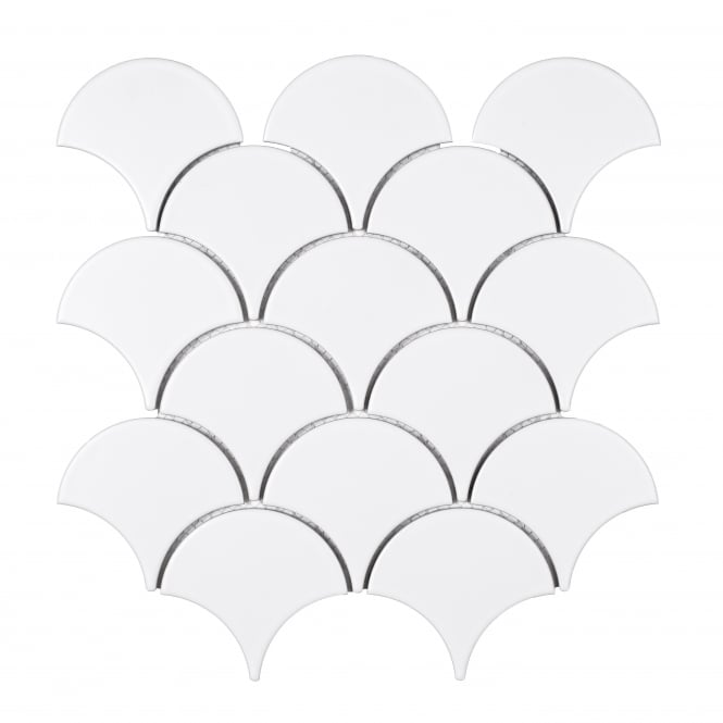 Shell White Matt 30.2cm x 31.5cm Wall Tile