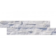 Split Face White Grey Ash 10cm x 40cm Wall Tile