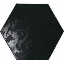 Vezelay Black Gloss 17.5cm × 20cm Wall Tile