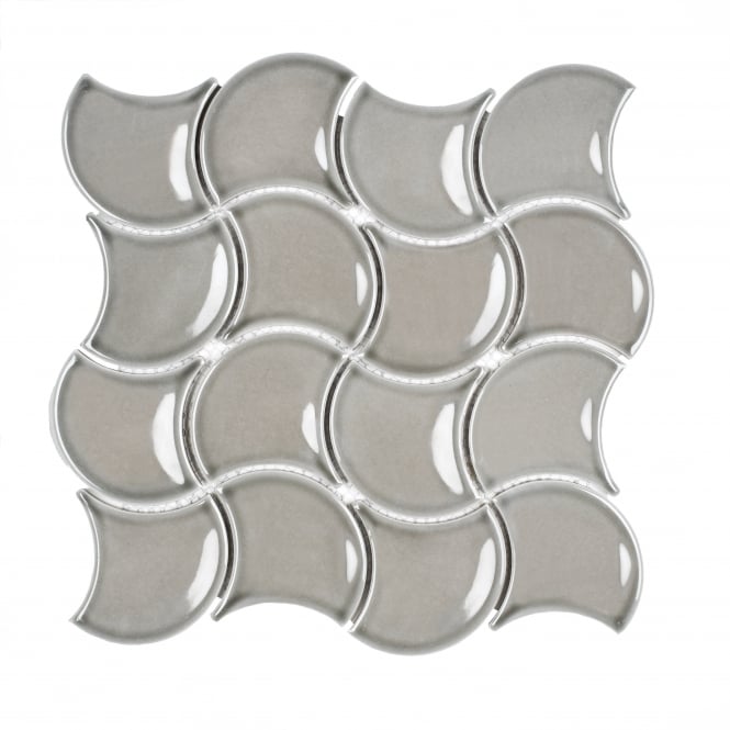 Wave Oatmeal Gloss 30.2cm x 31.5cm Wall Tile