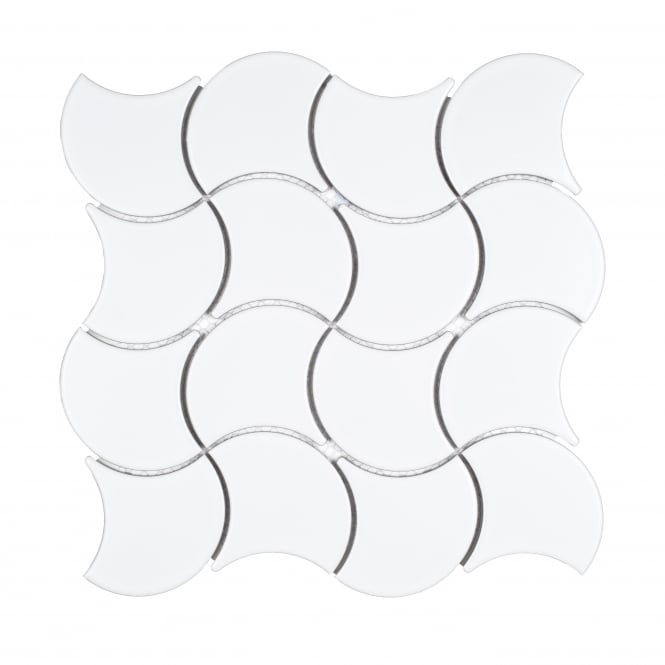 Wave White Matt 30.2cm x 31.5cm Wall Tile